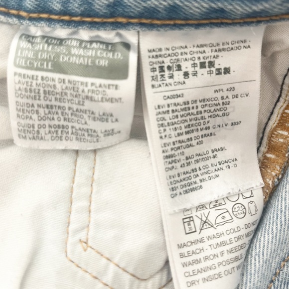 Classic Levi’s 501 Denim Jeans Distressed Size 25x32 - Picture 10 of 11